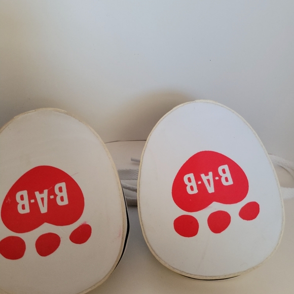 BUILD A BEAR Workshop Black White High Top Lace Up Converse Style Soft Sneaker - Picture 4 of 4